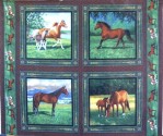 Koně - 4 panely 
